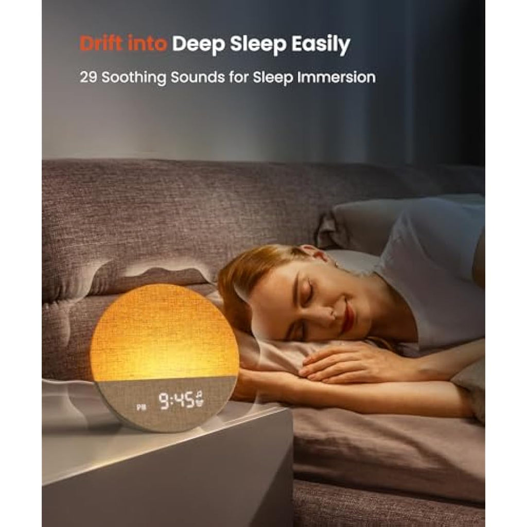Dreamegg Sunrise 1 Alarm Clock | White Noise Machine & Wake Up Light