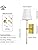 Jolof Store Modern Wall Sconces Set of 2 | White Fabric & Brushed Brass