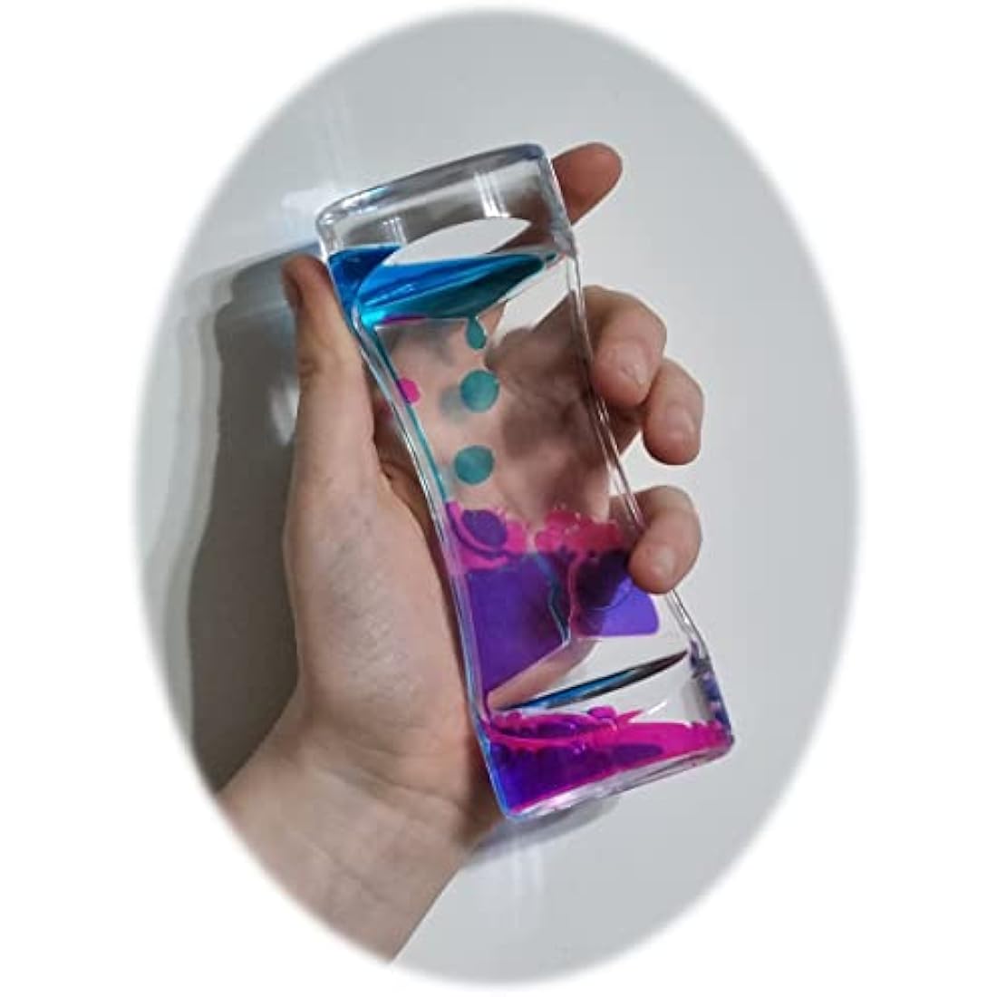 Liquid Sensory Motion Timer for Autism & ADHD – Yellow/Pink