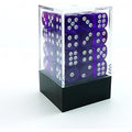 Bescon 12mm 6 Sided Dice Set | 36 Translucent Purple D6 with Box