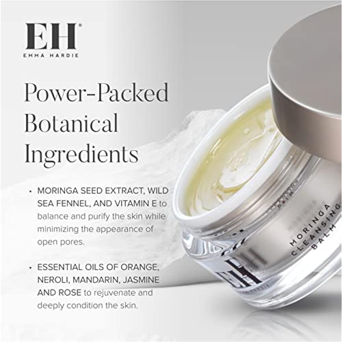 Emma Hardie Moringa Cleansing Balm & Cloth Set - Natural 100ml