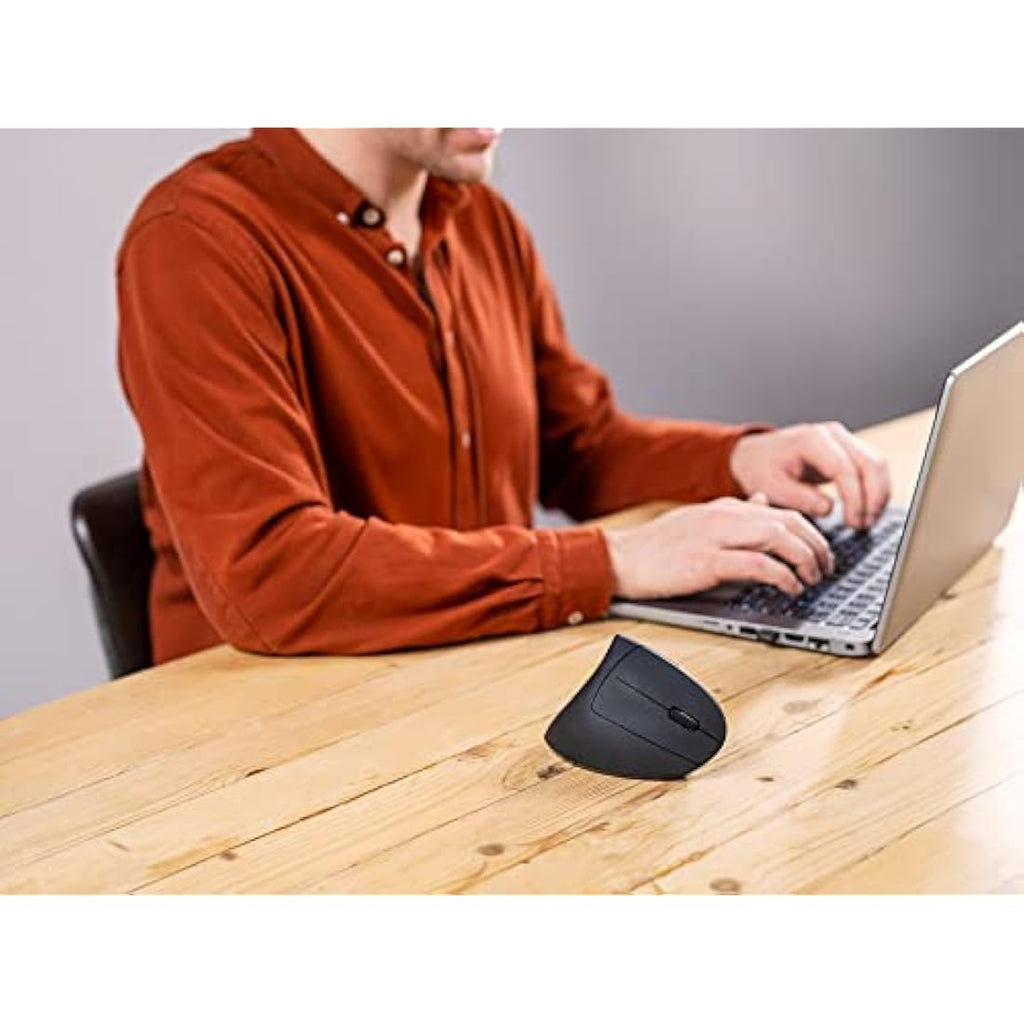 Trust Verto Wireless Vertical Ergonomic Mouse | 1600 DPI - Black