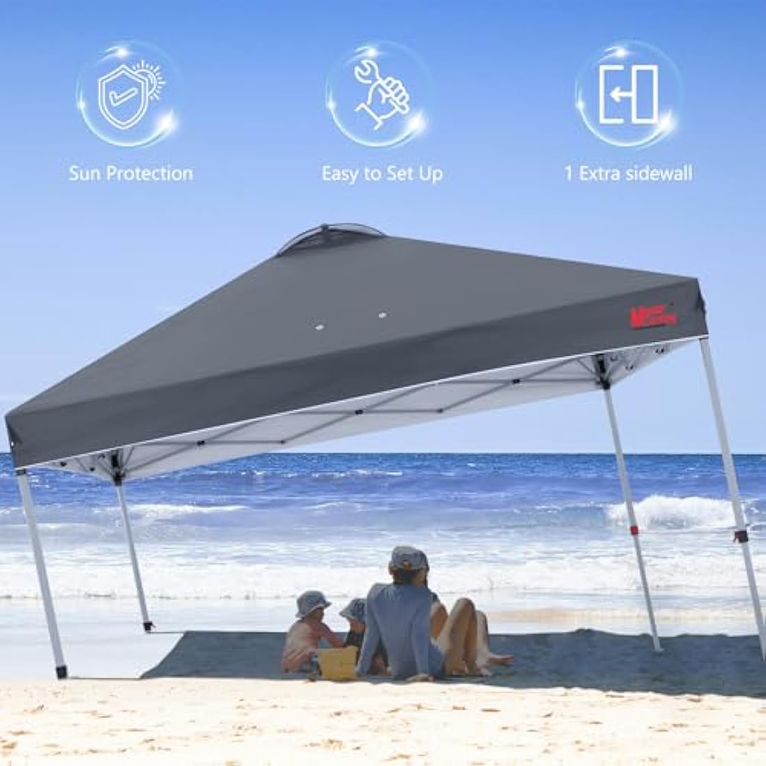 MASTERCANOPY Pop-up Gazebo Tent | 2.5x2.5M UV Protection Canopy