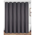 Charcoal Grey Extra Wide Waterproof Polyester Shower Curtain