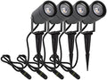 DAWALIGHT Outdoor Landscape Spike Lights – 4 Pack IP65 Aluminum Spotlights