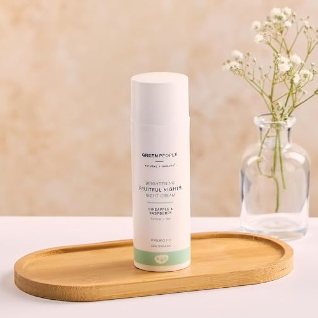 Green People Fruitful Nights Night Cream | Organic Rosehip & Prebiotics