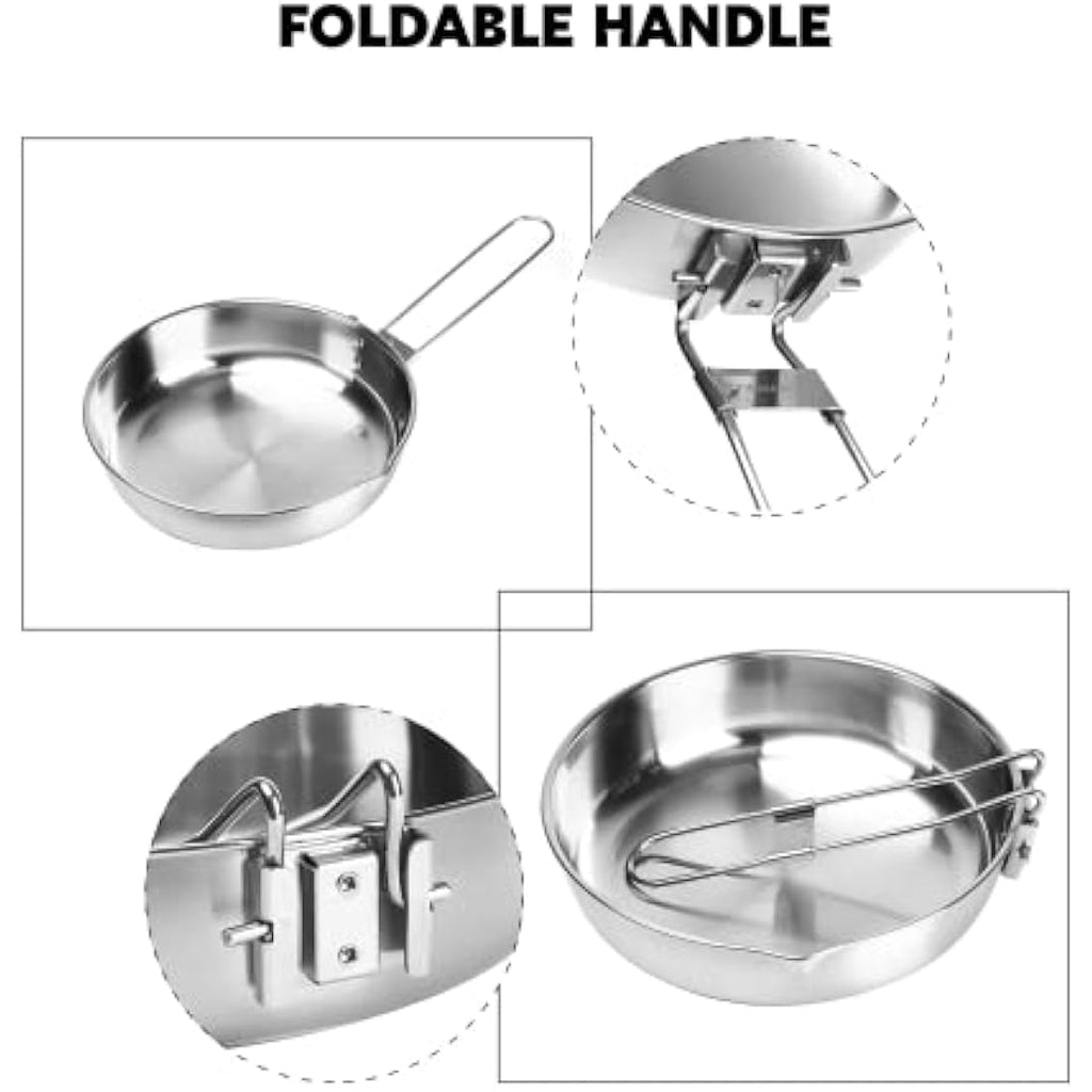 Fire-Maple Antarcti Stainless Steel Camping Frying Pan | 1.4L Skillet
