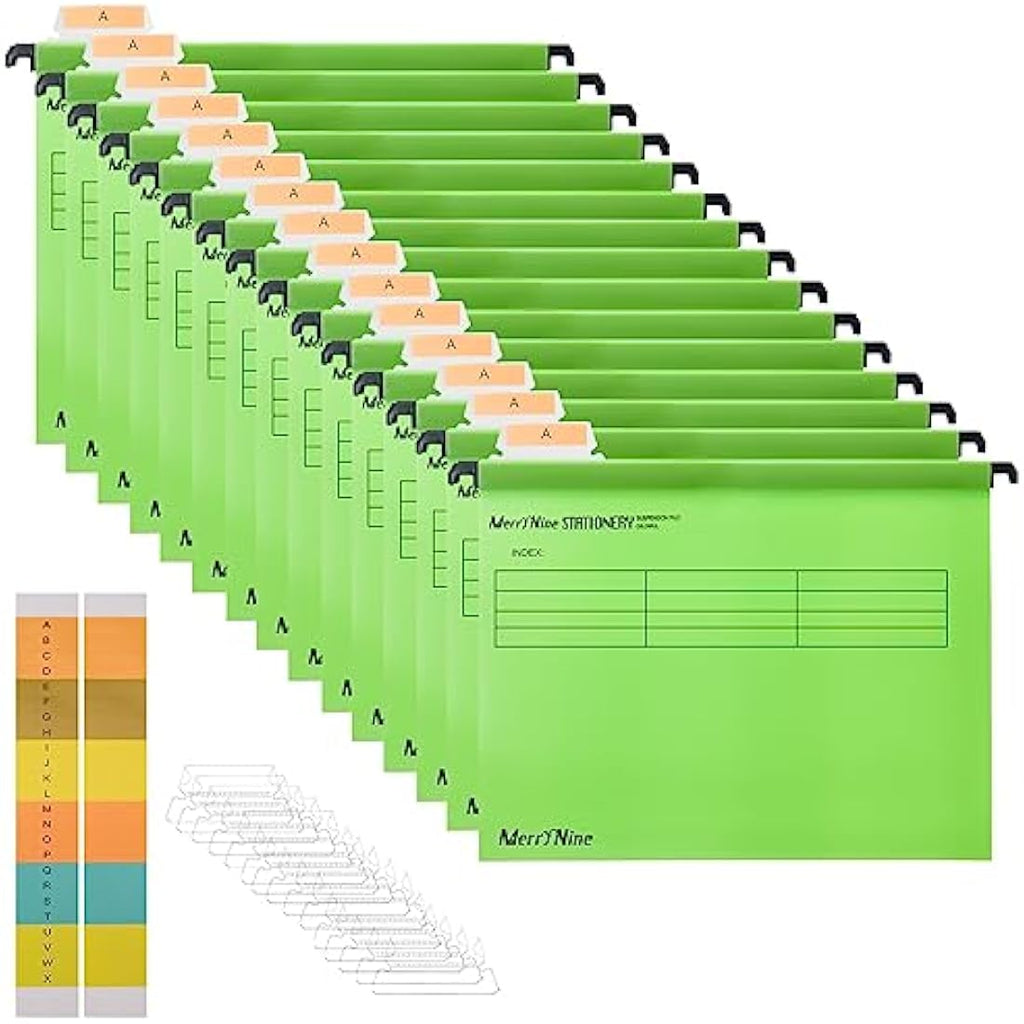 15PCS Polypropylene Foolscap Suspension Files – Emerald