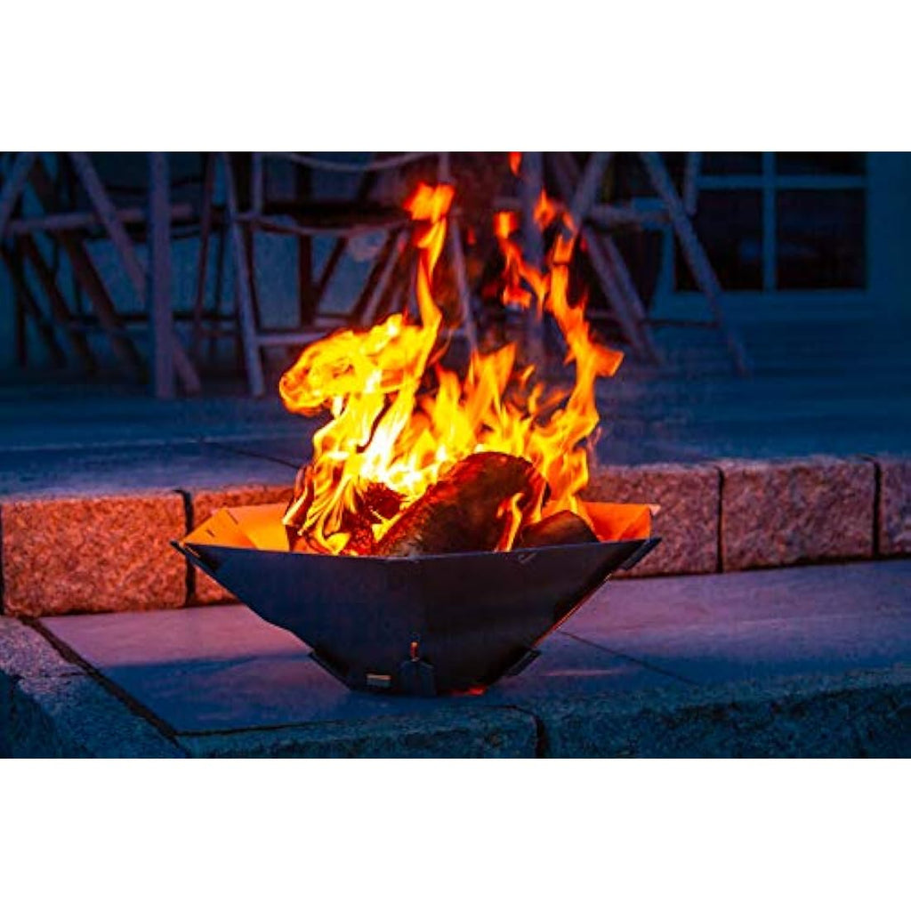 FENNEK Hexagon Portable Stainless Steel Fire Pit for Camping
