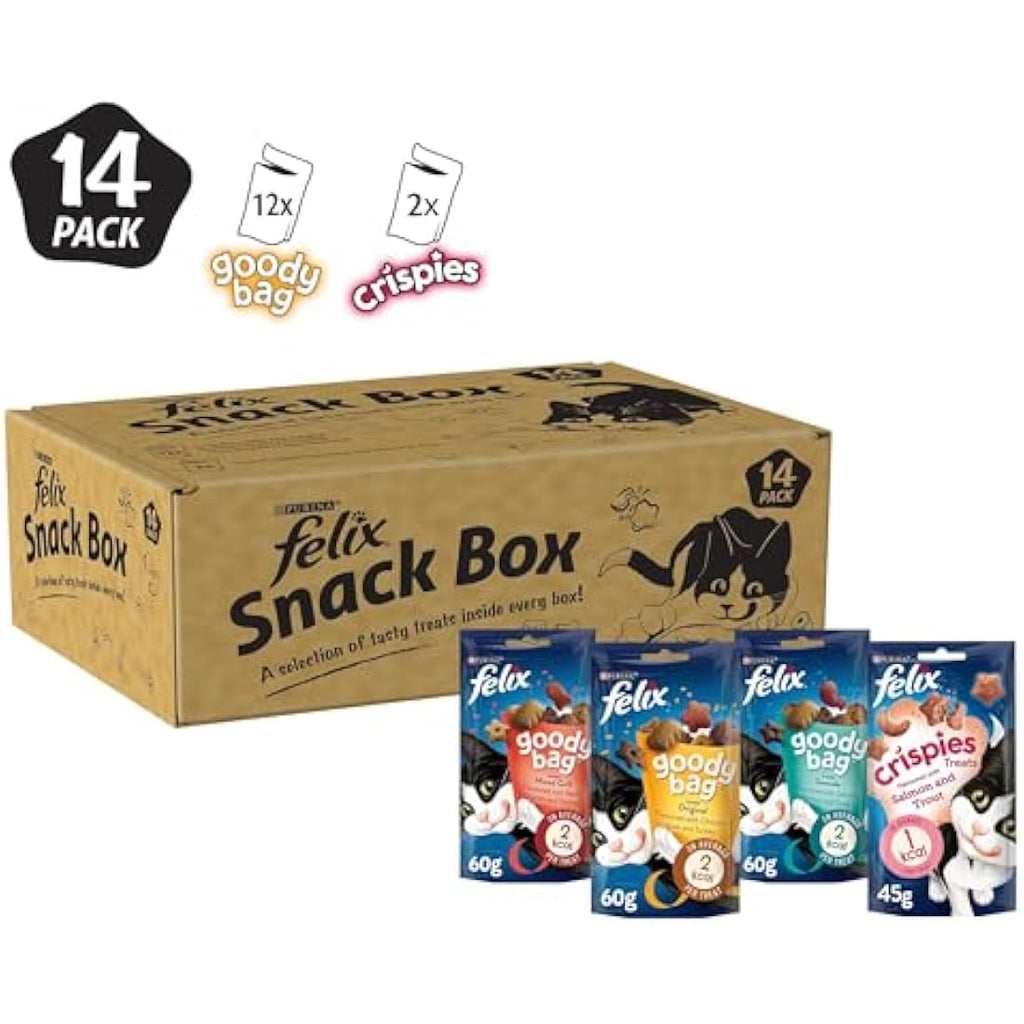 Felix Mixed Variety Adult Cat Treats - 810g Snack Box Pack