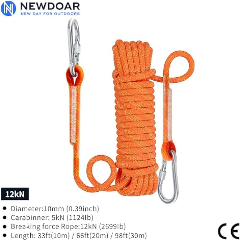 NewDoar 10mm Marine Floating Rope – 12KN Static Accessory Cord for Boating