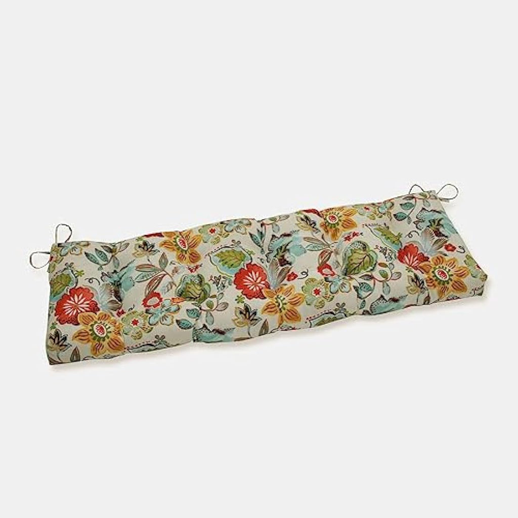 Pillow Perfect 60" Tufted Outdoor Bench Cushion | Water-Resistant
