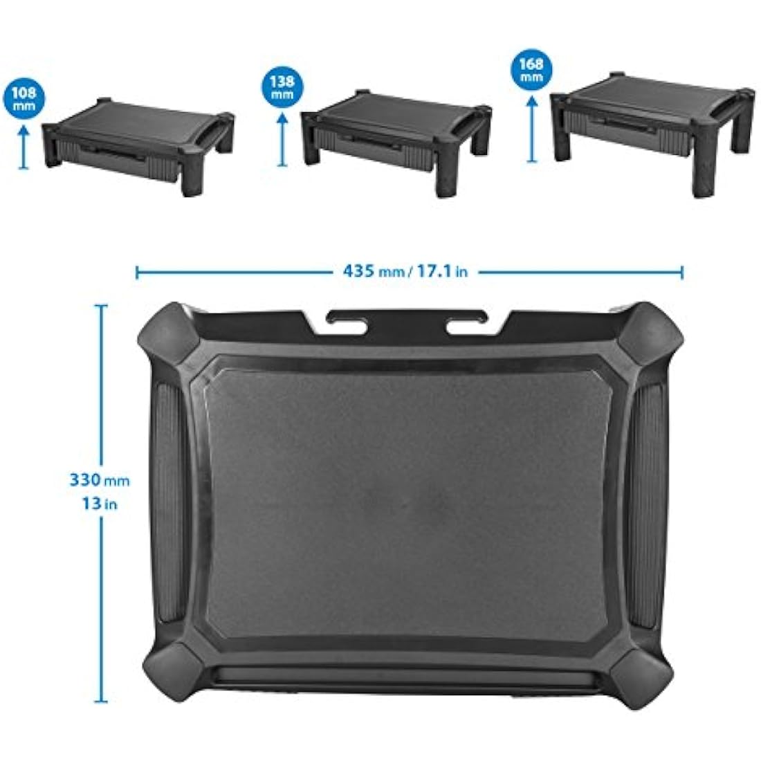 StarTech.com Adjustable Monitor Riser with Drawer for 32-inch Screens