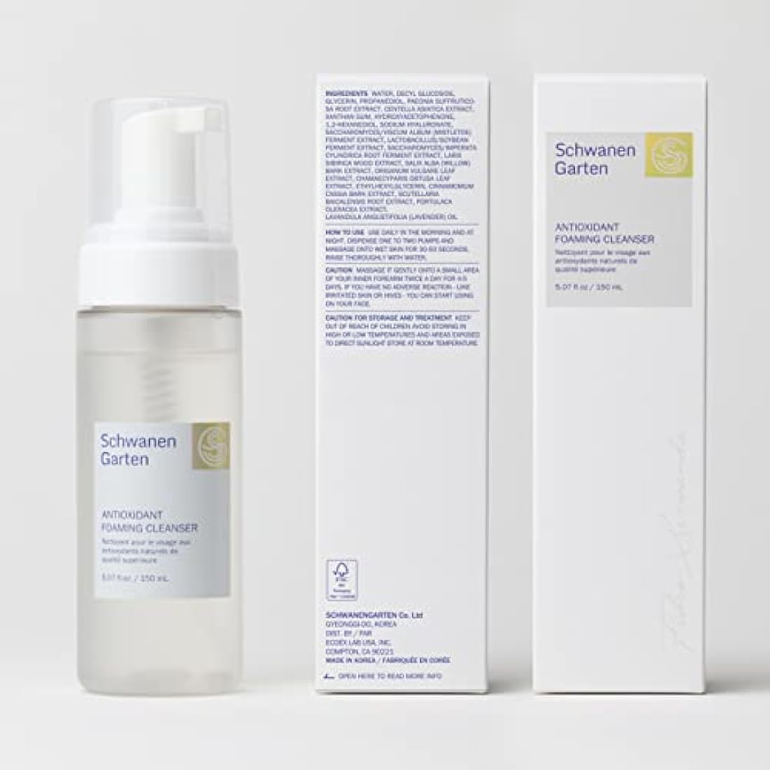 Schwanen Garten Antioxidant Foaming Cleanser | pH-Balancing Vegan Skincare