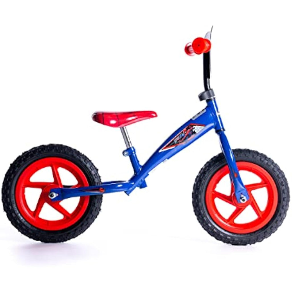 Huffy Marvel Spiderman Kids Balance Bike - Blue/Red for Ages 2-5