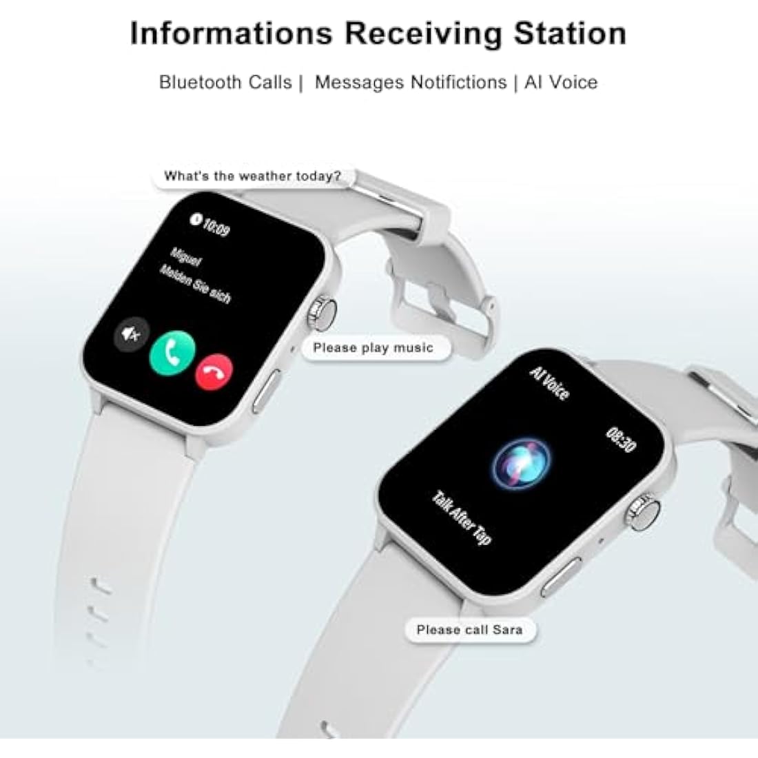 Blackview Smart Watch - 1.91" Fitness Tracker with Bluetooth Calling