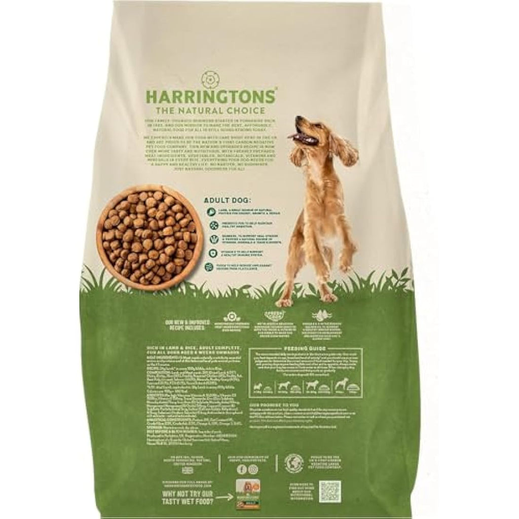 Harringtons Lamb & Rice Dry Dog Food – Natural Adult Kibble 18kg