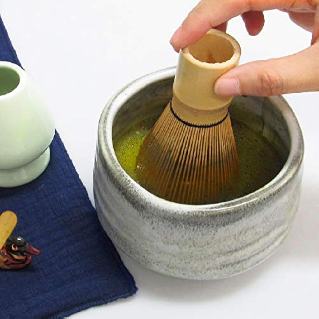 Artcome Gray Matcha Ceremony Kit - Bamboo Whisk, Bowl and Strainer Set