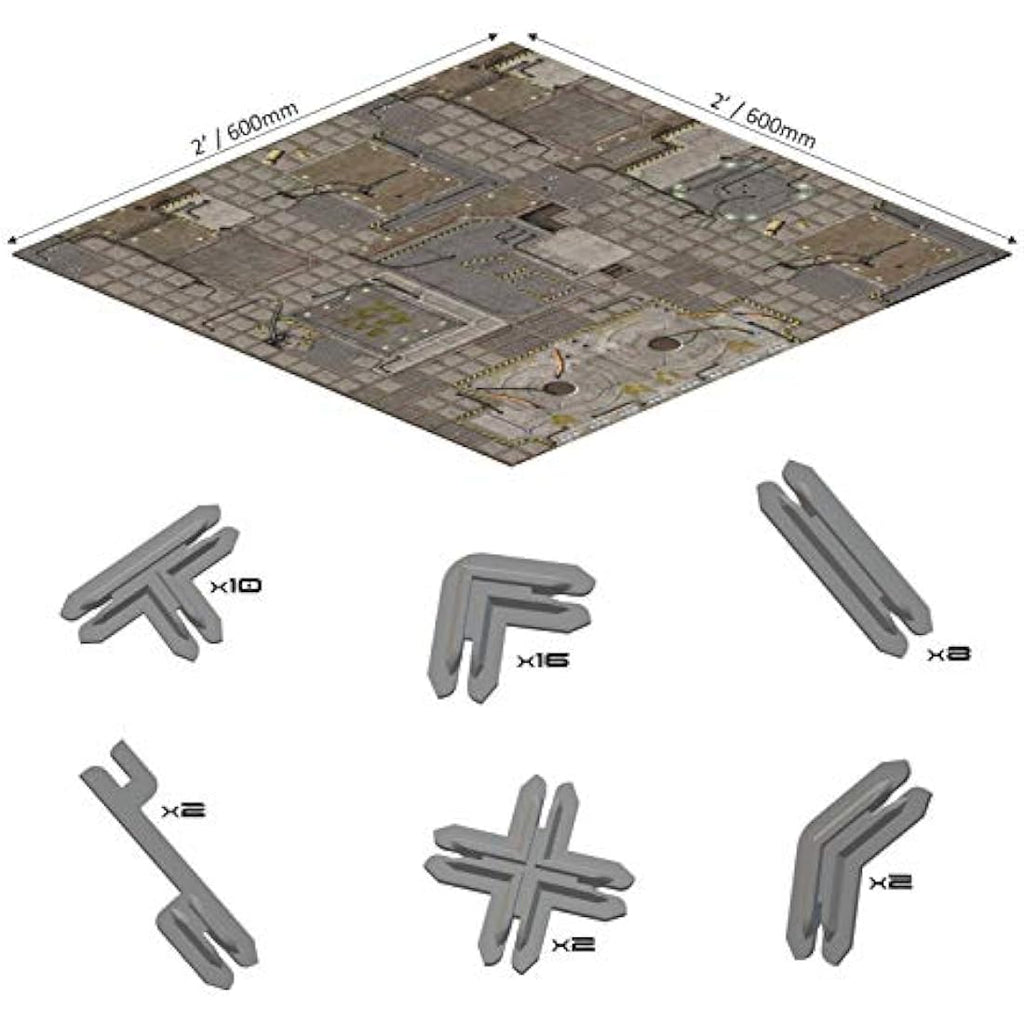 Battle Systems Cyberpunk Core Set – 28mm Modular Sci-Fi Terrain Kit
