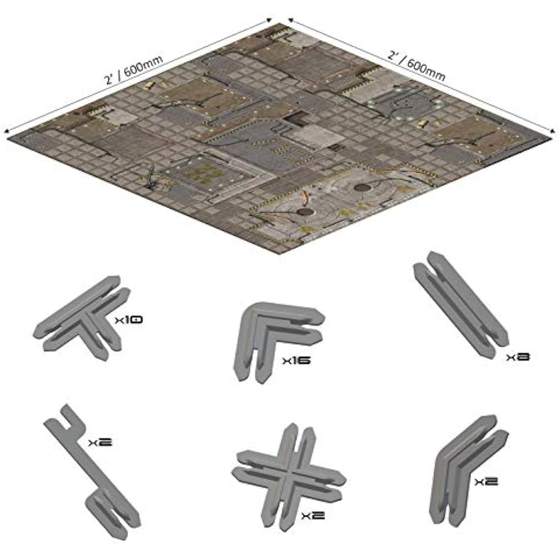 Battle Systems Cyberpunk Core Set – 28mm Modular Sci-Fi Terrain Kit