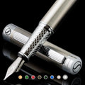 Scriveiner Stainless Steel Fountain Pen – Medium Schmidt Nib Luxury Pen
