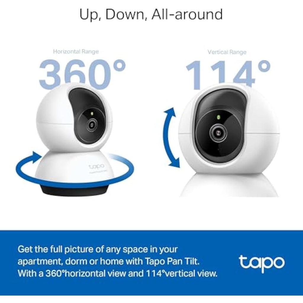 Tapo C220 2K QHD Indoor Security Camera | 360° Pan/Tilt AI Baby Monitor