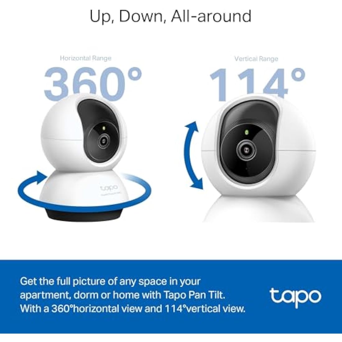 Tapo C220 2K QHD Indoor Security Camera | 360° Pan/Tilt AI Baby Monitor