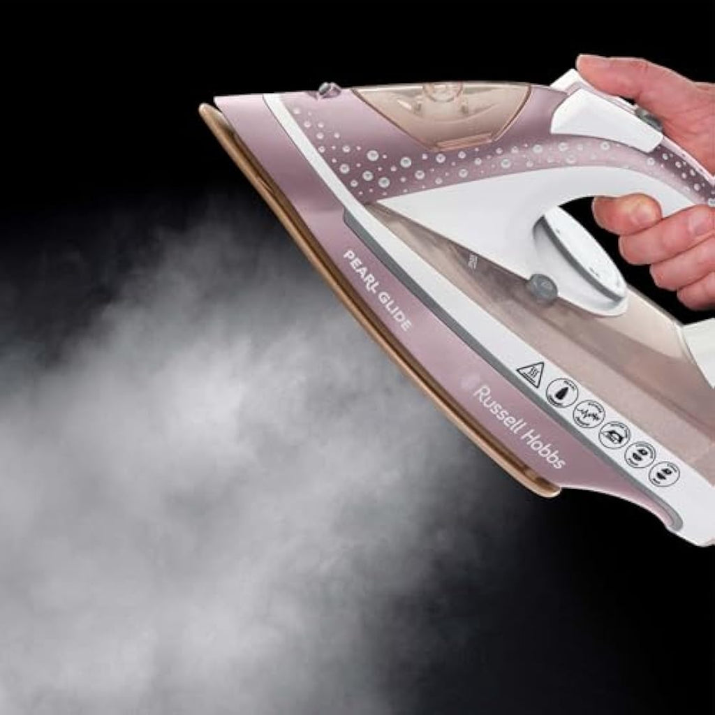 Russell Hobbs Pearl Glide Steam Iron – 2600W Ceramic Soleplate