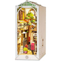 Robotime Sunshine Town DIY Book Nook Kit - Wooden Miniature Dollhouse