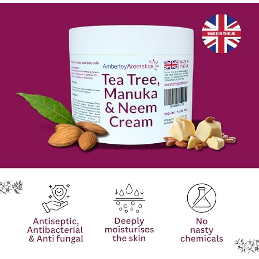 Tea Tree, Manuka & Neem Cream | Natural Antiseptic - 350ml