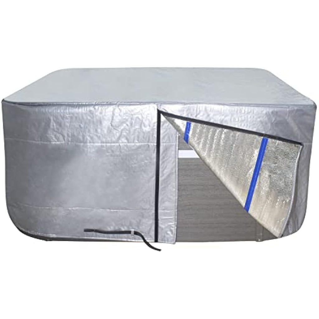 Jolof Store Insulated Hot Tub Cover – 95x95x35 Thermal Spa Protector