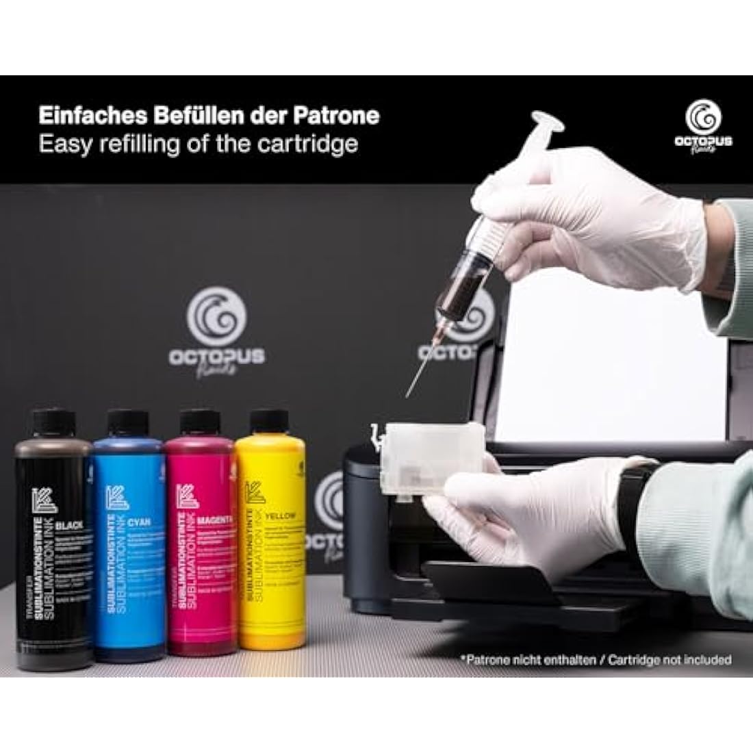 Octopus Fluids Sublimation Ink for Epson & Brother - CMYK 4x100ml