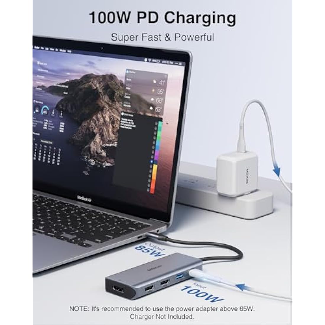 9-in-1 USB C Docking Station – Triple Monitor 4K HDMI Adapter