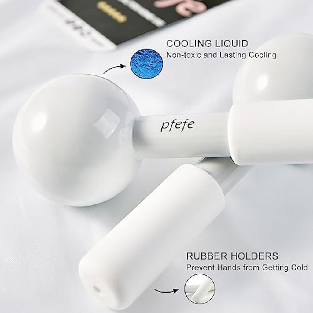 Pfefe Stainless Steel Ice Globes – Cryo Sticks for Face and Eyes