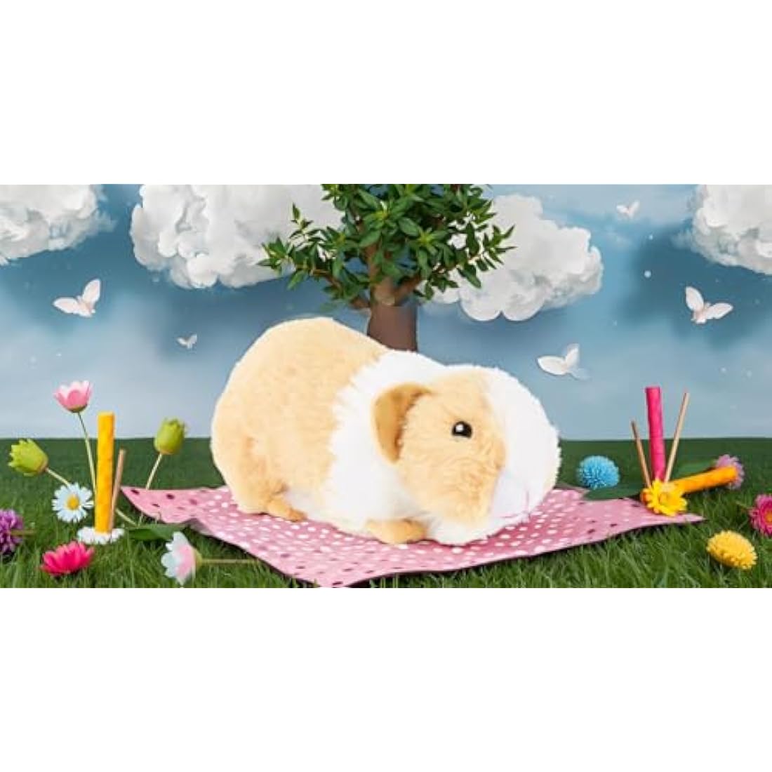 Zappi Co Recycled Plush Guinea Pig – 15cm Eco-Friendly Stuffed Animal
