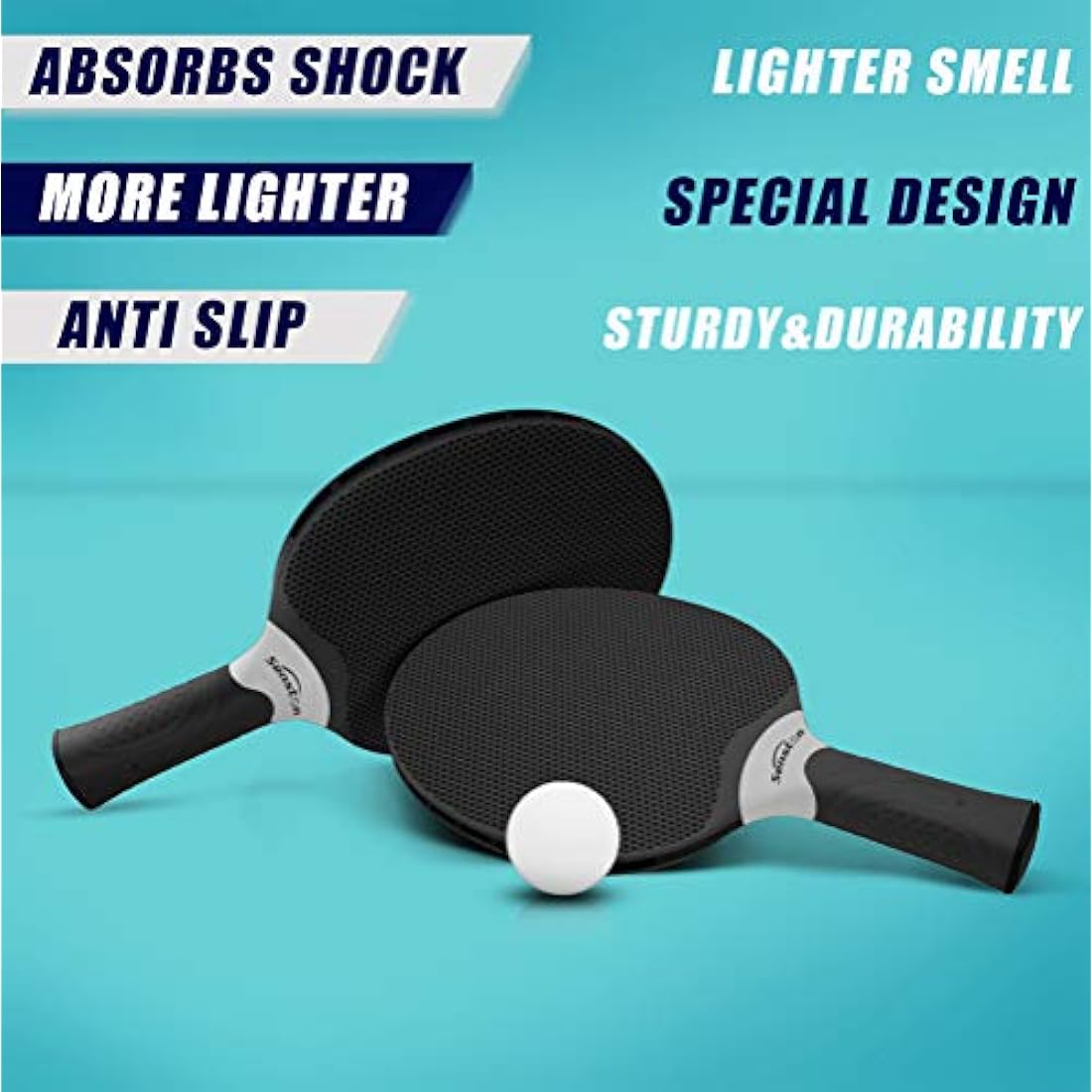 Senston Table Tennis Rackets Set | 2-4 Player Professional Ping Pong Paddles