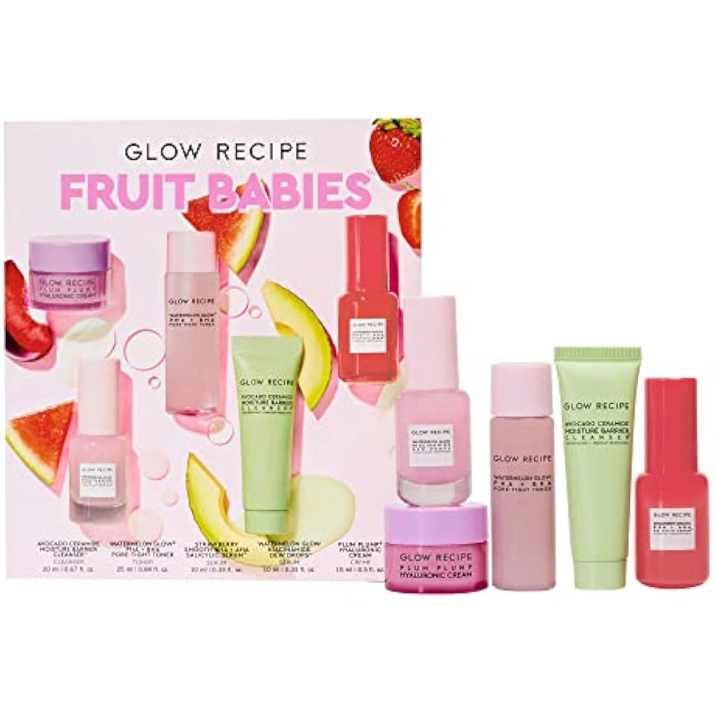 Glow Recipe Fruit Babies Skincare Kit – 5-Piece Mini Travel Beauty Set