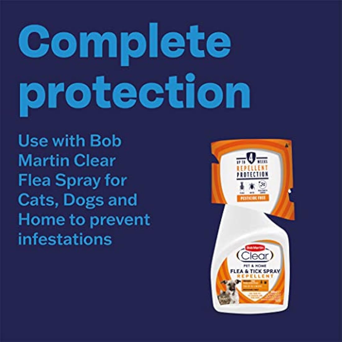 Bob Martin Clear Flea and Tick Repellent for Cats - 6 Pipettes