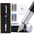 Wordsworth and Black Fountain Pen - Mini EDC Pocket Pen, Chrome Finish