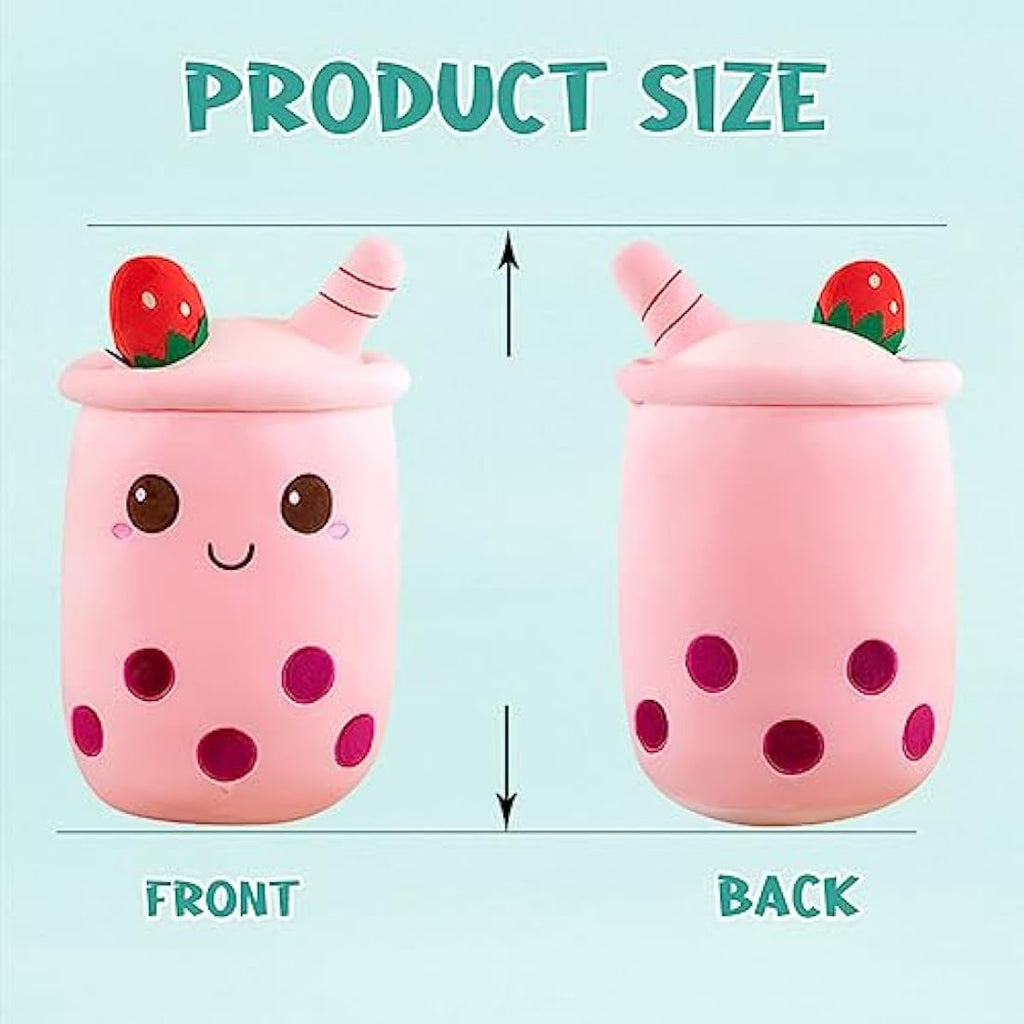 Bubble Tea Boba Plush Stuffed Animal – Pink 35cm