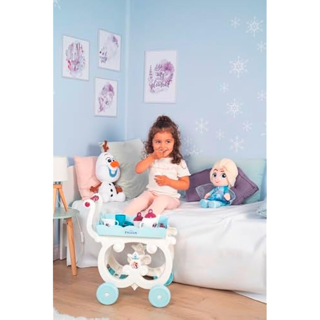 Disney Frozen 2 Kids Pretend Play Tea Trolley Set with 17 Accessories