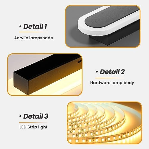 Mikeru 100CM Dimmable LED Outdoor Wall Light | IP65 Waterproof Sconce