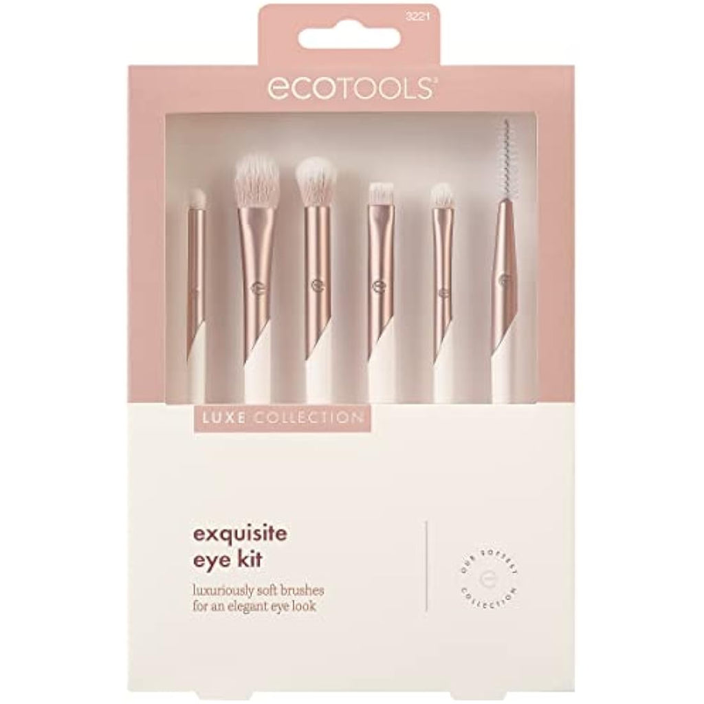 EcoTools Luxe Exquisite Eye Makeup Brush Kit | 6-Piece Precision Set