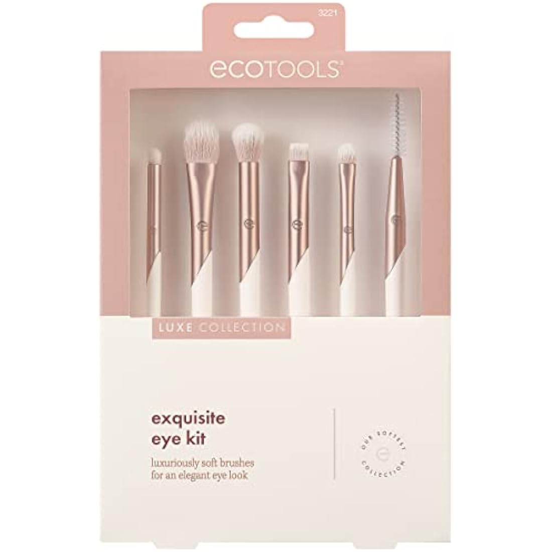 EcoTools Luxe Exquisite Eye Makeup Brush Kit | 6-Piece Precision Set