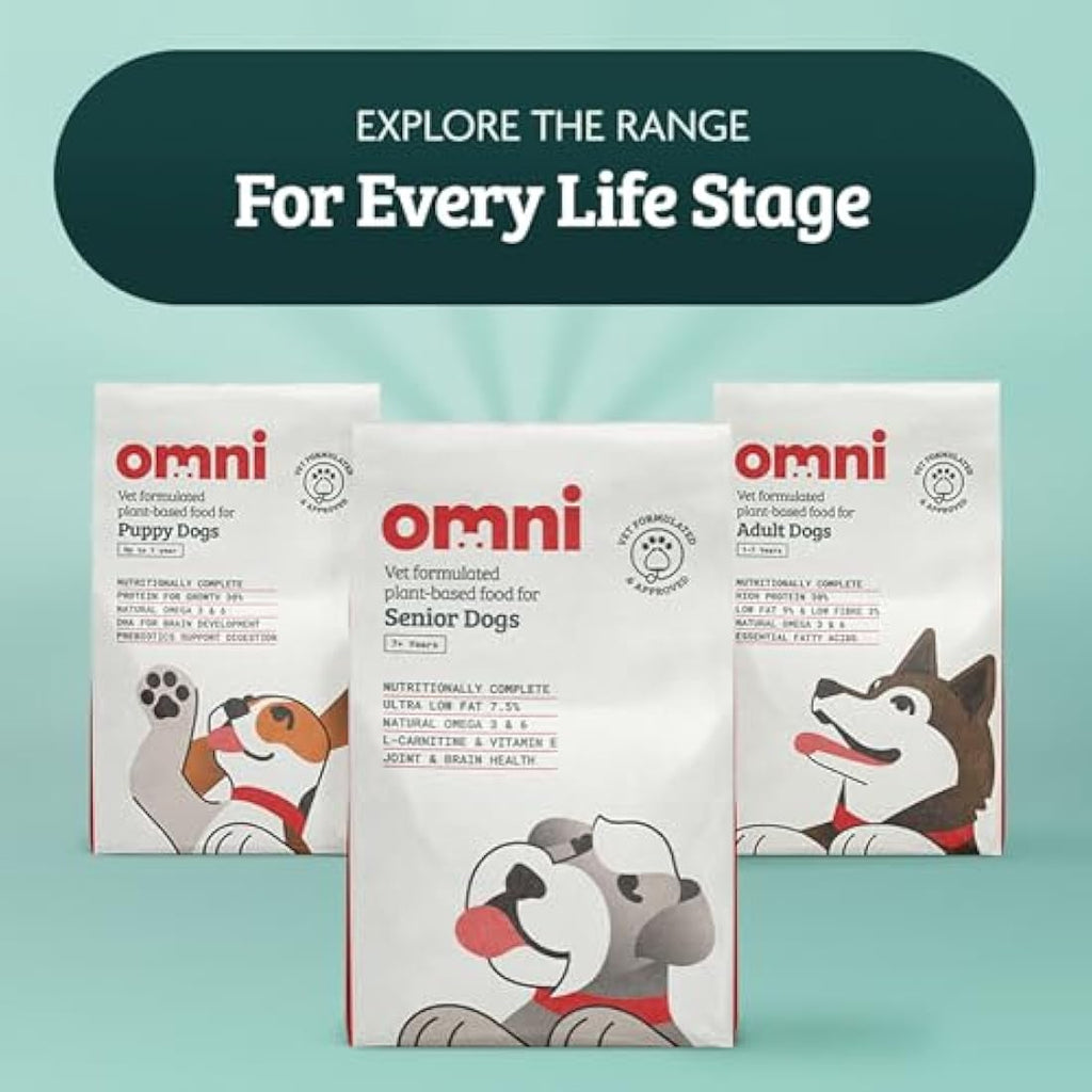 OMNI Senior Dog Food – Hypoallergenic Plant-Based Dry Kibble 10kg