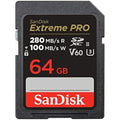 SanDisk 64GB Extreme PRO SDXC UHS-II Card – 280MB/s V60 6K Video