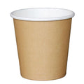 Fiesta Recyclable Espresso Coffee Cups | 4oz Kraft Brown Paper | 1000 Pack