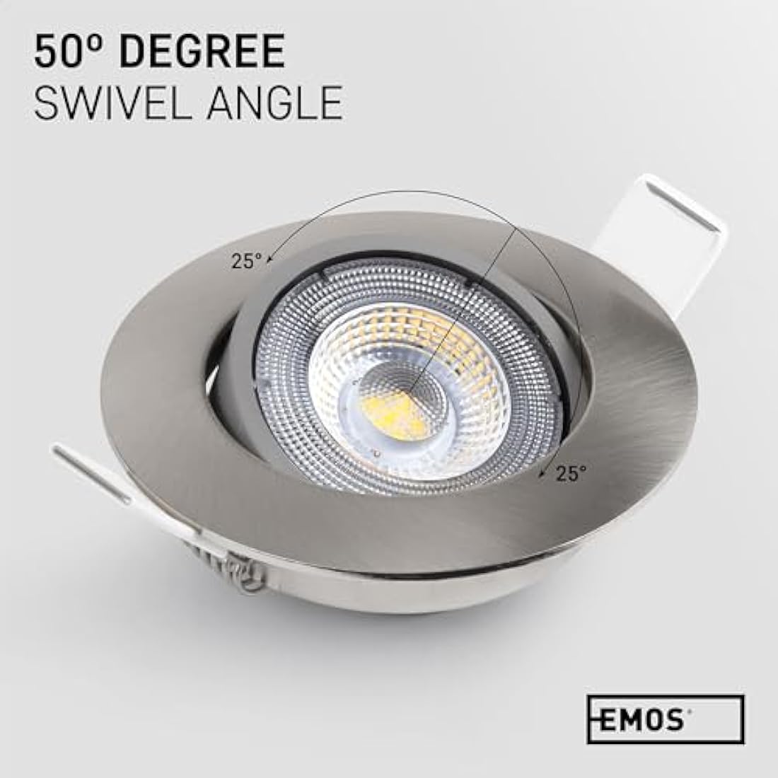 EMOS LED Recessed Ceiling Spotlights | 5W Cold White 6500K | Pack of 12
