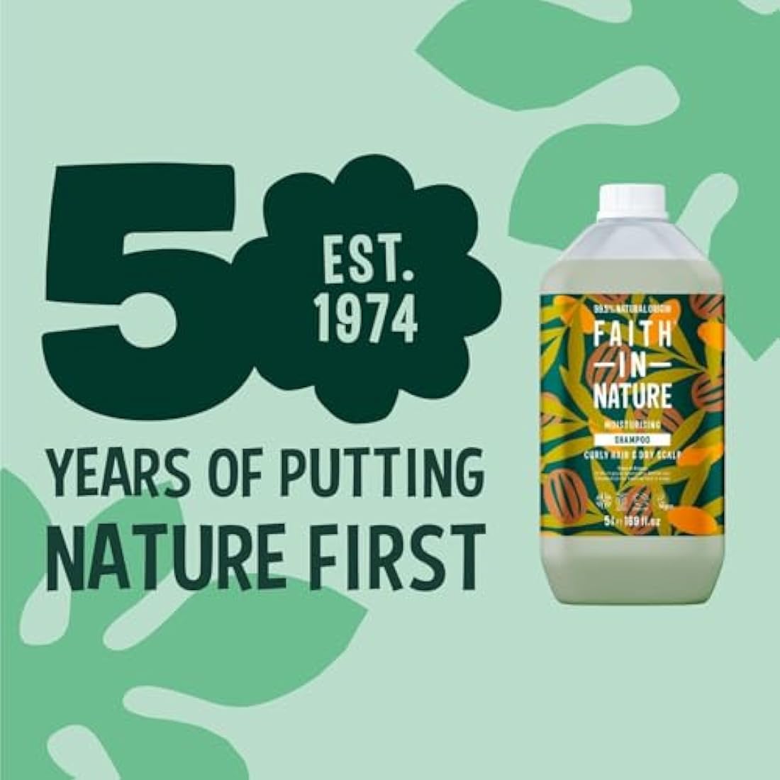 Faith In Nature Shea & Argan Moisturising Shampoo - 5L Refill Pack