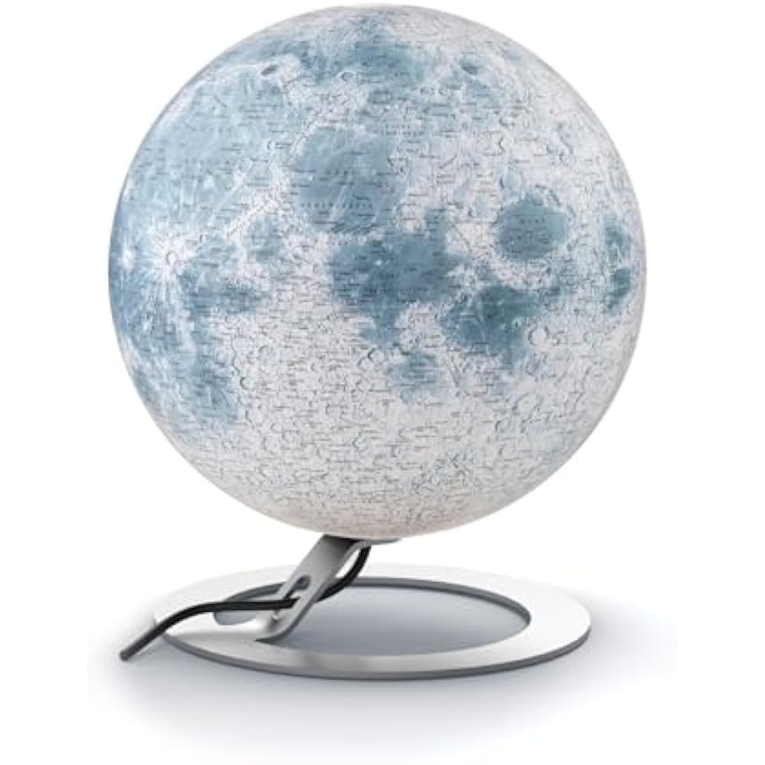 National Geographic Illuminated Moon Globe – 30 cm White Lunar Lamp